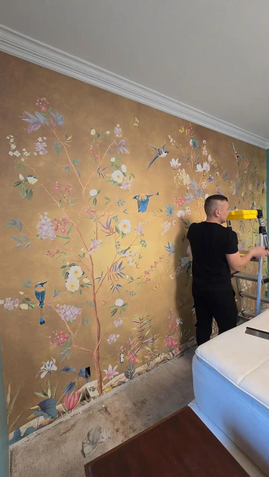 Reno Wallpaper Installations team member at work