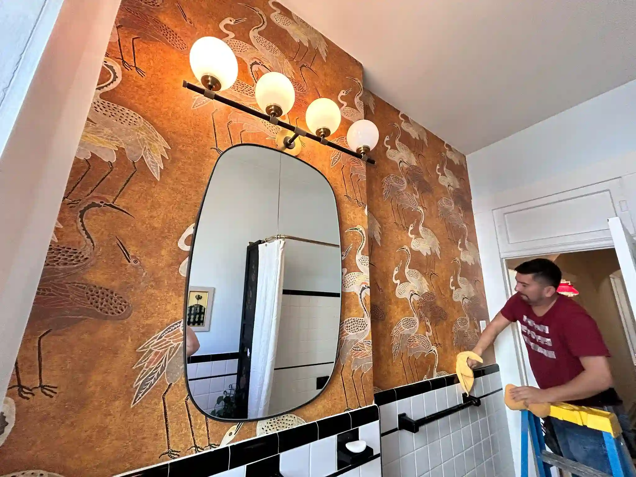 Modern wallpaper design installed in Reno