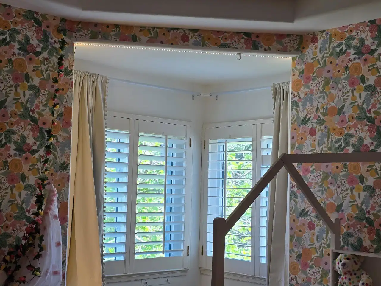 Residential wallpaper installation in a Reno bedroom