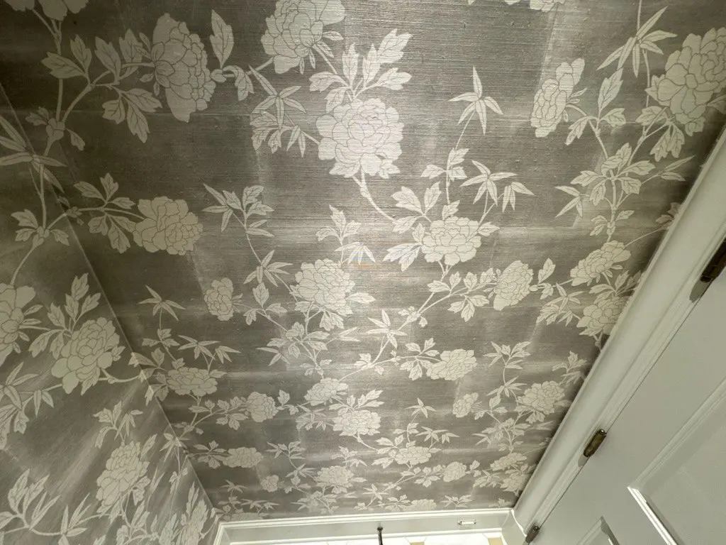 Residential wallpaper in Lake Tahoe area home